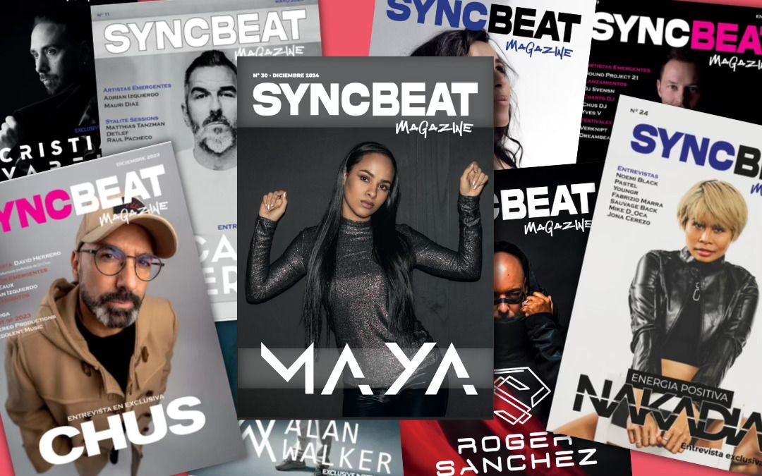 Maya Fourteen en la portada de Sync Beat Magazine